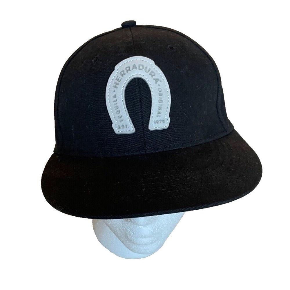 Quake City Caps Herradura Tequila Snapback Baseball Cap;‎ Black
